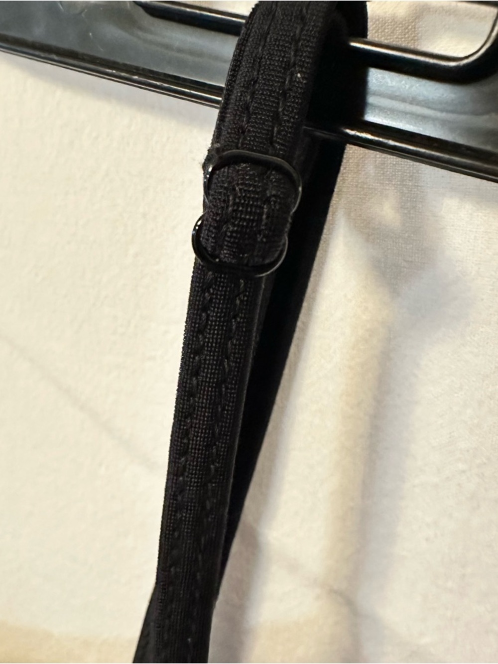 PacSun Black Ribbed Bikini Top with Bone Color Ribbed Bikini Bottom - Picture 9 of 12